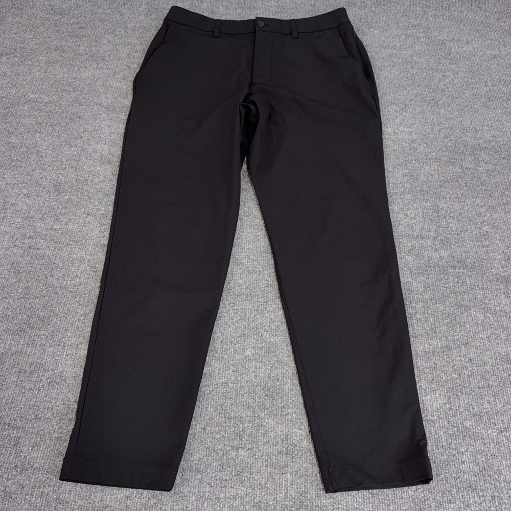 Lululemon Pants Men 33x29 Black ABC Slim Fit Trouser Warpstreme Tech Chino Golf